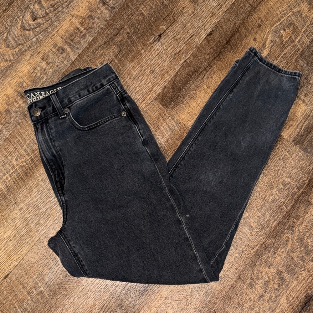 American eagle black jeans size 4R AE